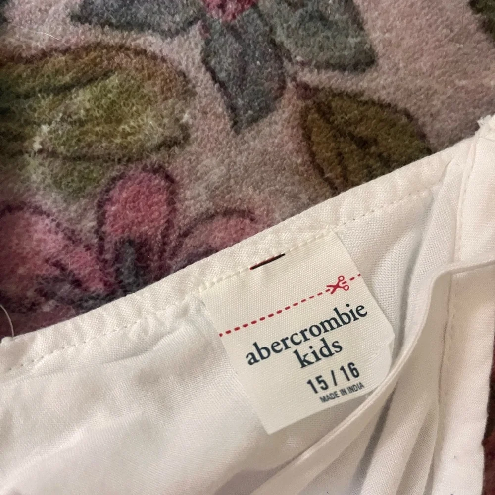 Abercrombie Kids White Button-Down Dress